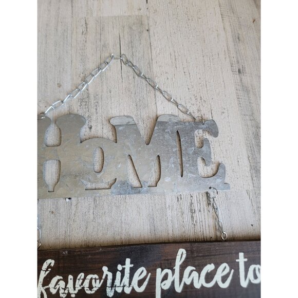 Home is my favorite place hanging sign decor - Picture 3 of 7